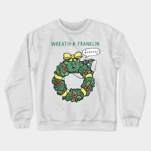 Wreath-a Franklin Crewneck Sweatshirt by CarlBatterbee
